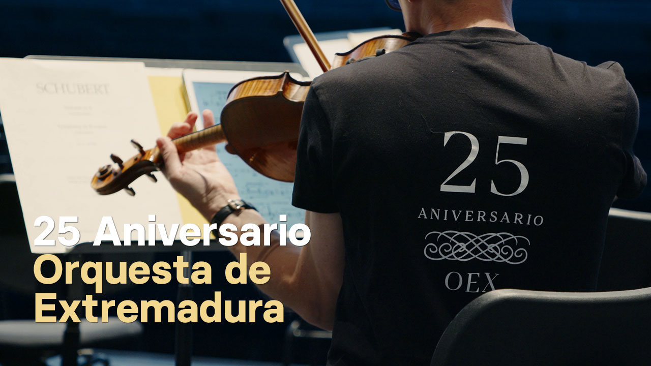 «25 Aniversario de la Orquesta de Extremadura», en YouTube